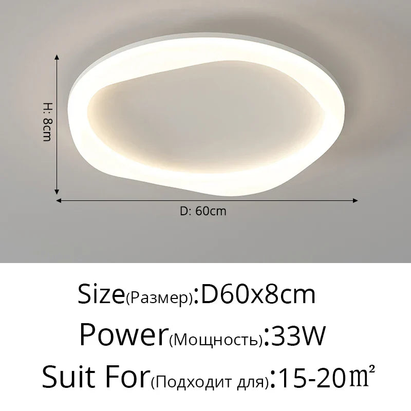 DecorBites™ Cloud Ceiling Light: Simple Modern Intelligent Nordic Design for Bedroom and Living Room