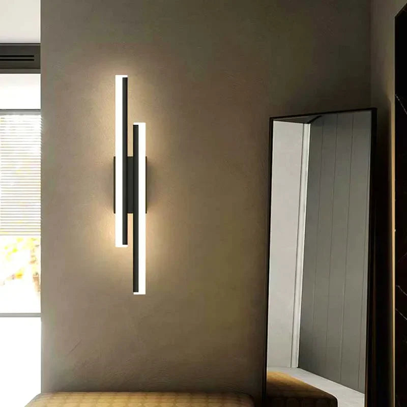DecorBites™ Black 12W LED Wall Sconce Lamp for Bedroom & Living Room