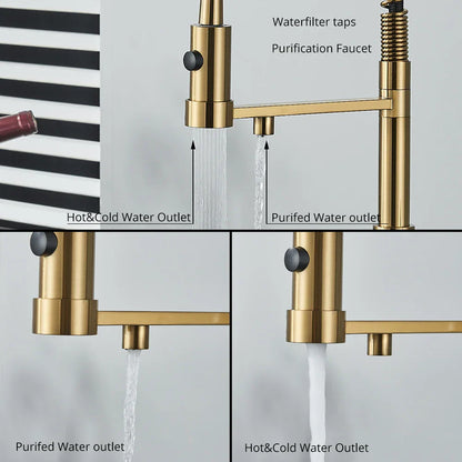 Decorbites™ Zweispundendrehbarer Wasserfilterarmatur mit Rotations-Wasserreinigungsfunktion