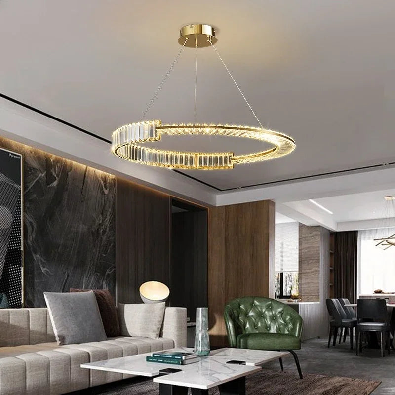 Lámpara de techo LED de cristal DecorBites™ 2025: Elegante luz de techo para el hogar, hoteles y cocinas.