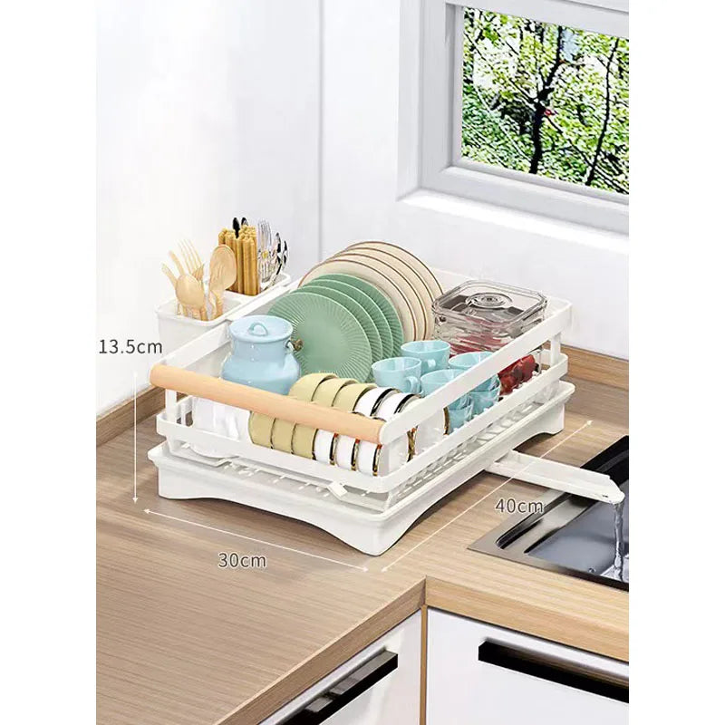 Organizador de Fregadero de Cocina Decorbites™ Soporte para Secado de Platos para Almacenamiento de Cubiertos y Sostenedor de Esponjas