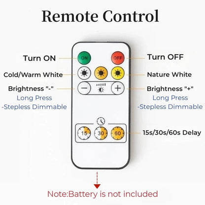 DecorBites™ LED Bathroom Wall Light Gold Dimmable Sconce USB Rechargeable Fixture