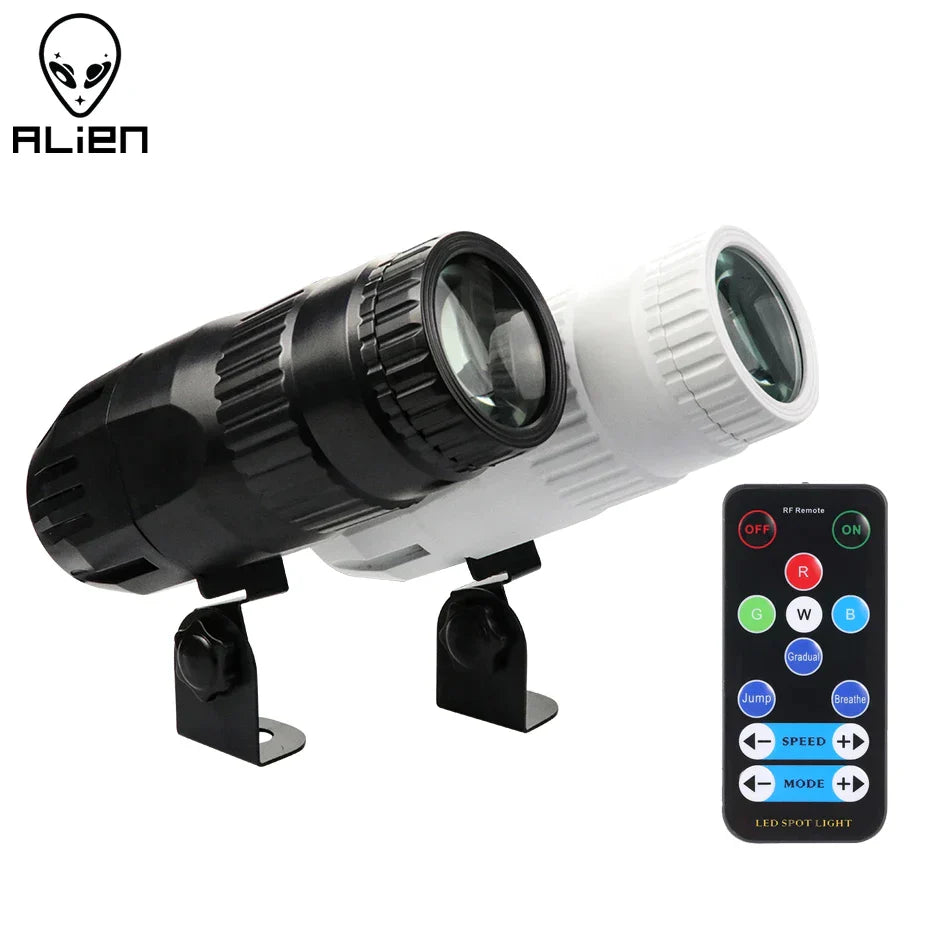 أضواء ديكوربايتس™ LED Pinspot Beam بقدرة 15 واط RGBW مع جهاز تحكم عن بعد