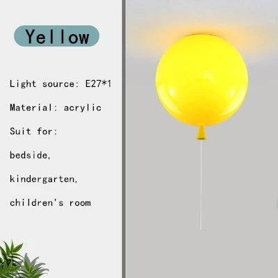 DecorBites™ LED Balloon Ceiling Lamp: New Nordic Style for Children's Room, E27 Indoor Lighting Fixtures