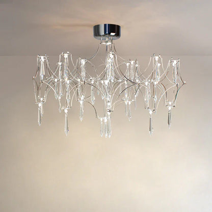 DecorBites™ Crystal Chandelier Ceiling Pendant Light for Living Dining Bedroom Home Lighting