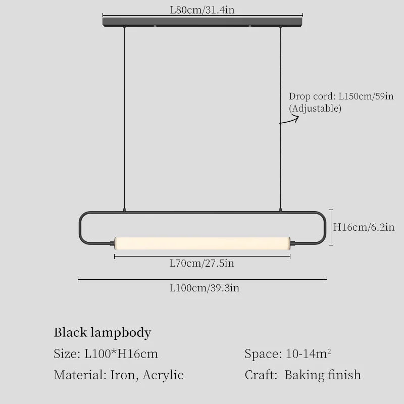 Lámpara colgante LED DecorBites™ para comedor, sala de estar y restaurante