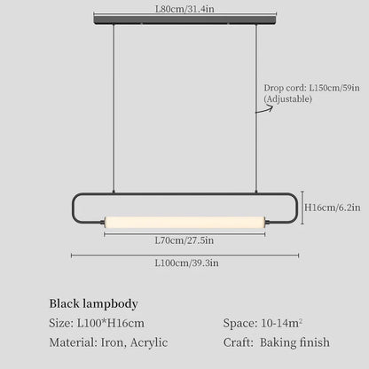 Lámpara colgante LED DecorBites™ para comedor, sala de estar y restaurante