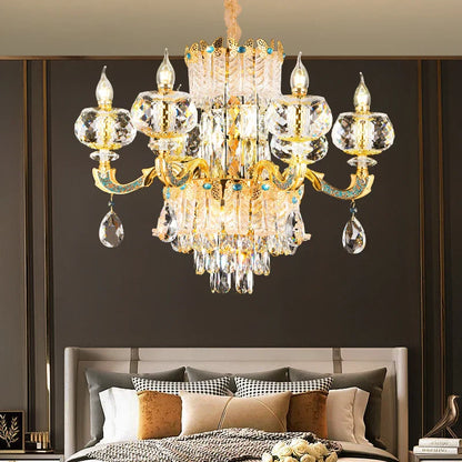 DecorBites™ Crystal Living Room Chandelier: Elegant Lighting for Home, Hotel, Club