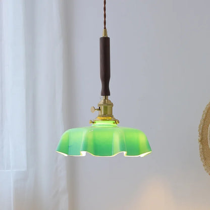 مصباح معلق LED من الزجاج الأزرق من DecorBites™ لغرفة الطعام وغرفة المعيشة وغرفة النوم