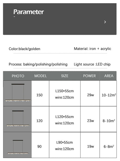 Lámpara colgante LED DecorBites™ para comedor, isla de cocina, bar e iluminación de techo