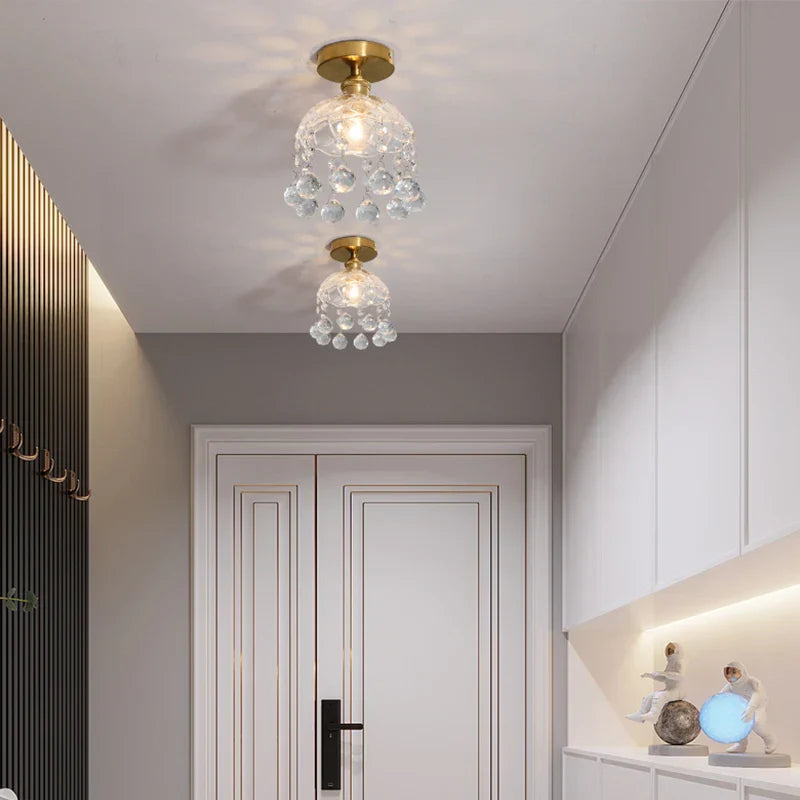 Lámpara de techo LED de cristal DecorBites™: luminaria moderna de lujo para interiores