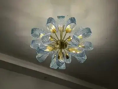 DecorBites™ Blue Glass LED Pendant Lamps - Modern Designer Lighting