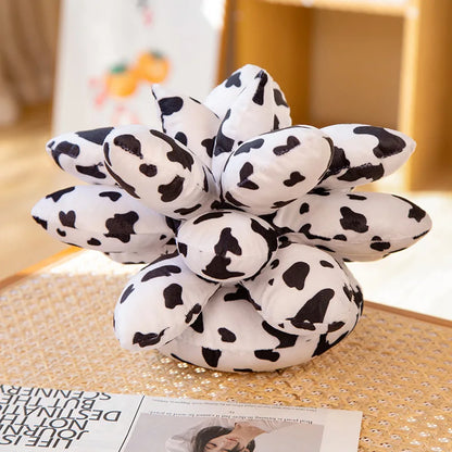 Cojín de felpa DecorBites™ con forma de cactus suculento 3D para decoración de sala de estar