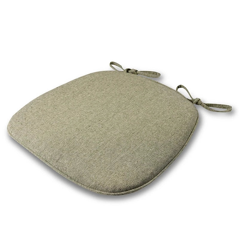 Decobites Flax Chair Cushion: Non-slip, Comfortable, Washable Seat Pad for Dining, Outdoor, and Car