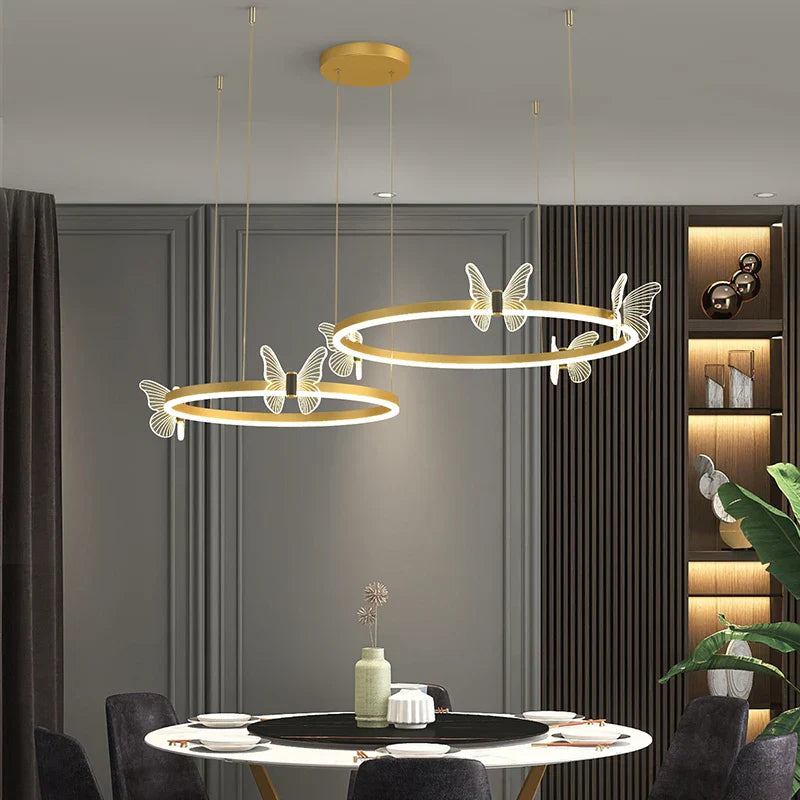 Decorbites™ LED-Schmetterlings-Kronleuchter als Hängeleuchte für das moderne Wohnzimmer