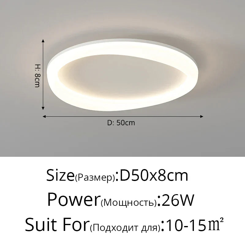 DecorBites™ Cloud Ceiling Light: Simple Modern Intelligent Nordic Design for Bedroom and Living Room