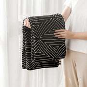 Geometric Knit Thin Blanket