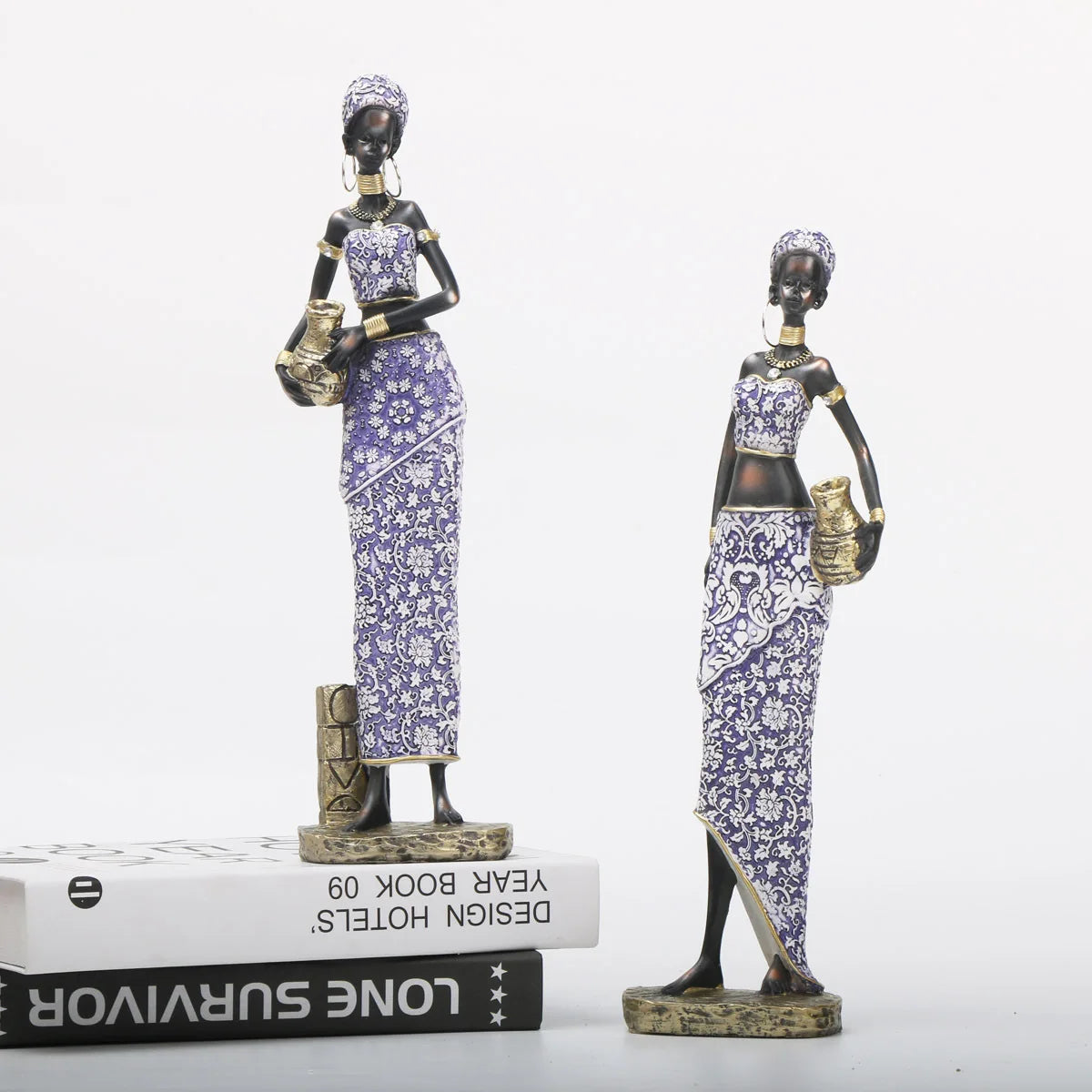 ديكوربايتس™ - تمثال امرأة أفريقية: ديكور منزلي واقعي