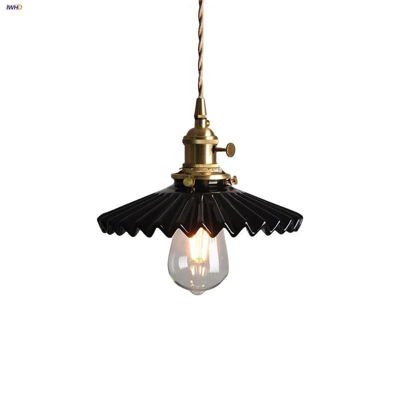 DecorBites™ Black Ceramic LED Pendant Lights - Modern Nordic Style Hanglampen