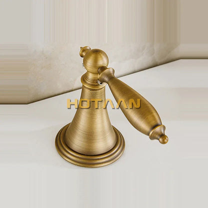 DecorBites™ Antique Brass Bath Mixer Set with Hand Shower