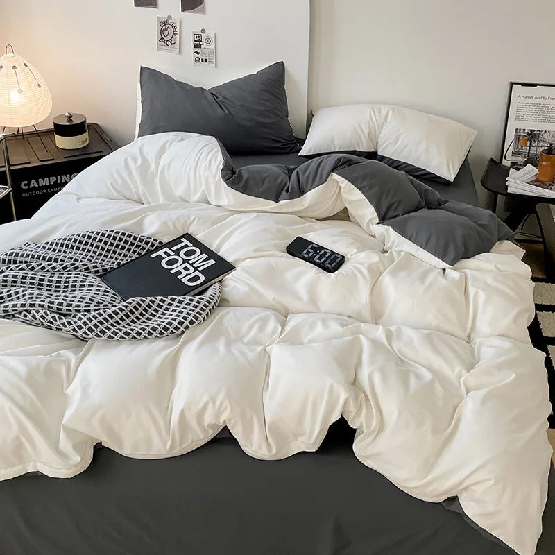 طقم غطاء لحاف قطني من DecorBites™ مع أربطة زاوية