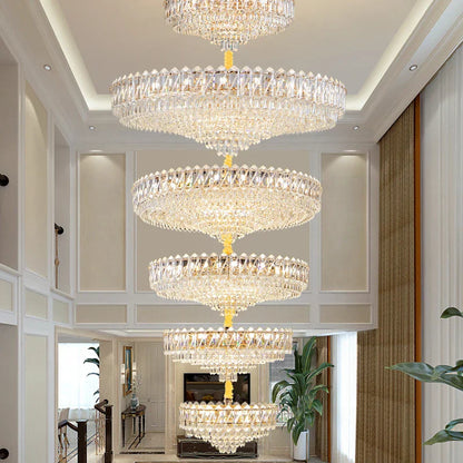 DecorBites™ Crystal Living Room Chandelier: Modern Luxury High-Rise Villa Personality Creative Hotel Décor
