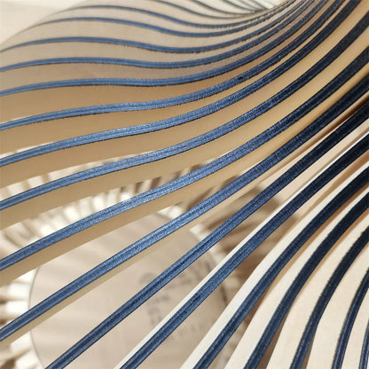 ثريا ديكوربايتس™ الخشبية السوداء المعلقة على شكل قفص من خشب الخيزران من فوسكاريني لغرفة المعيشة