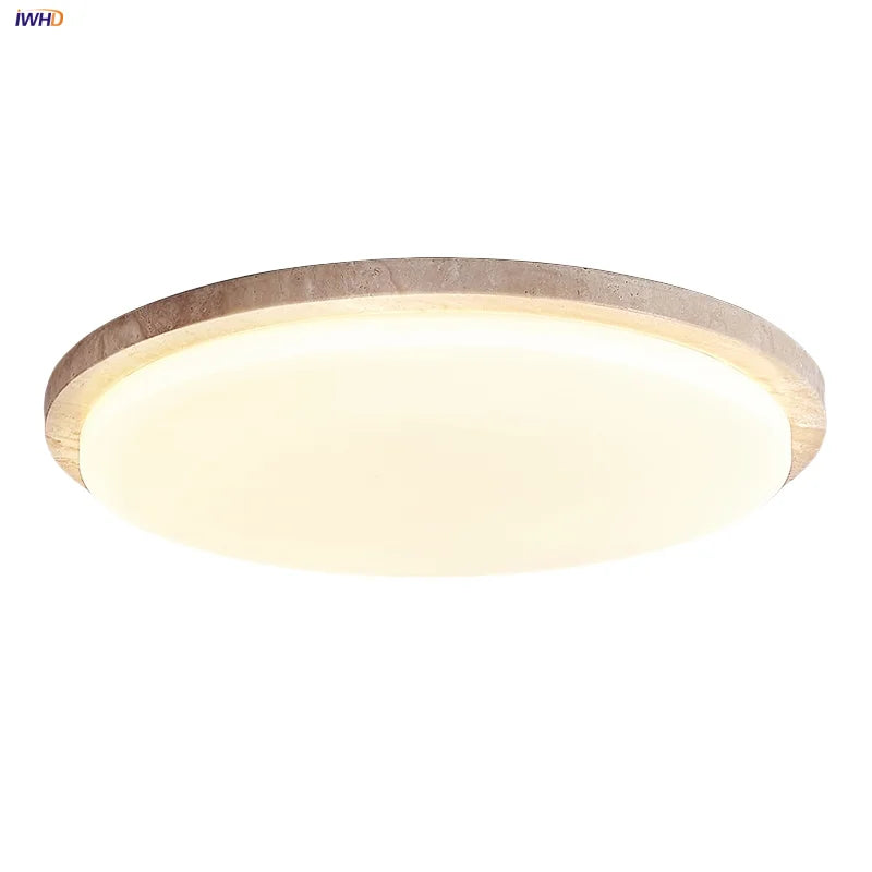 DecorBites™ LED Ceiling Lights Modern Nordic White Stone Plafond Lamp