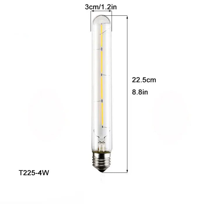 Bombilla de filamento LED tubular Edison Decorbites™ 6000K T10 T185 T225 T30 T300 4W 6W 8W