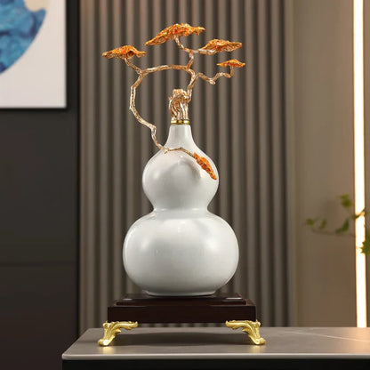 DecorBites™ Gourd Ornament Ceramic Handicrafts Home Decor Accessories