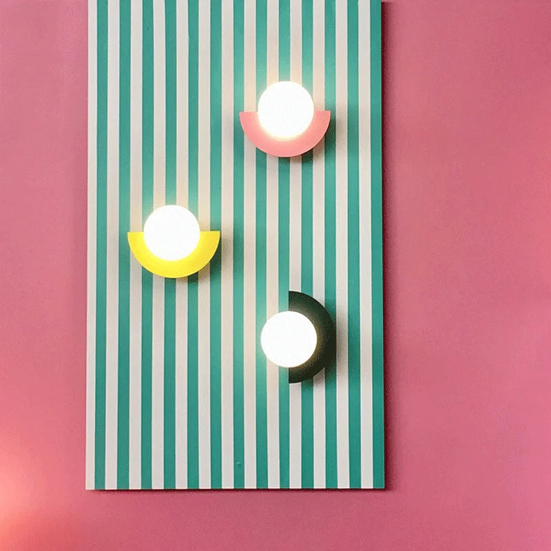 DecorBites™ Kids' Macaron LED Wall Lamp for Living Room & Children's Room