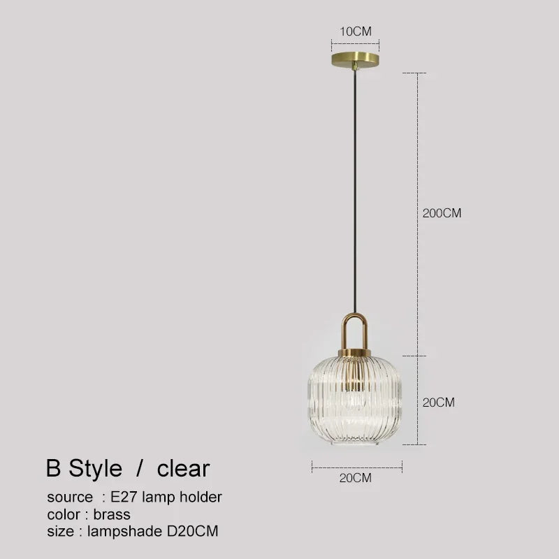 DecorBites™ LED Glass Chandelier: Modern Dining Room Pendant Lights Hanging Lamp Fixtures