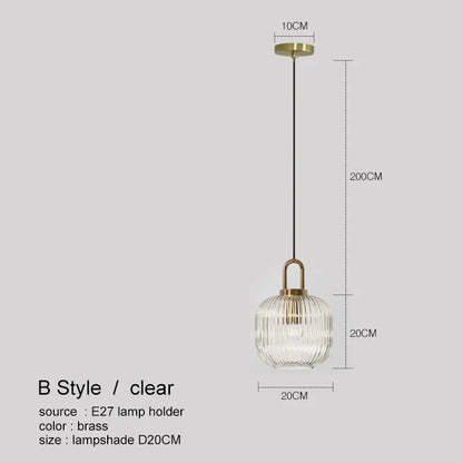 DecorBites™ LED Glass Chandelier: Modern Dining Room Pendant Lights Hanging Lamp Fixtures