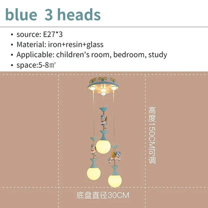 Lámpara de techo colgante LED DecorBites™ con forma de unicornio creativo para habitación infantil