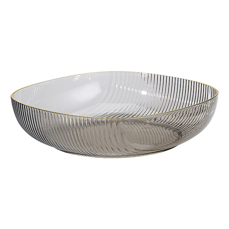 DecorBites™ Crystal Fruit Plate: Multipurpose Snack & Candy Storage Tray