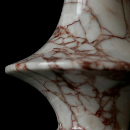 DecorBites™ Calacatta Red Marble Vase - Home Decor Accent