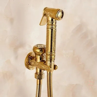 DecorBites™ Brass Bidet Shattaf System for Hygienic Washing and Anal Shower