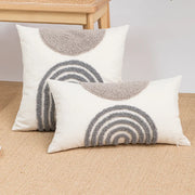 Funda de Cojín con Bucle de Medio Círculo Decorbites™ con Borla Bordada para Cojines, Fundas de Almohadas para la Sala de Estar