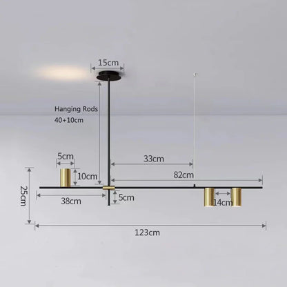 DecorBites™ Black Chandelier Pendant Lights for Dining Table, Kitchen, Living Room