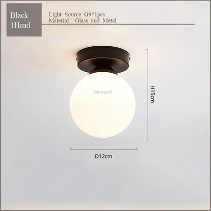 DecorBites™ Gold Black LED Ceiling Chandelier for Living Room Bedroom Lighting Fixtures