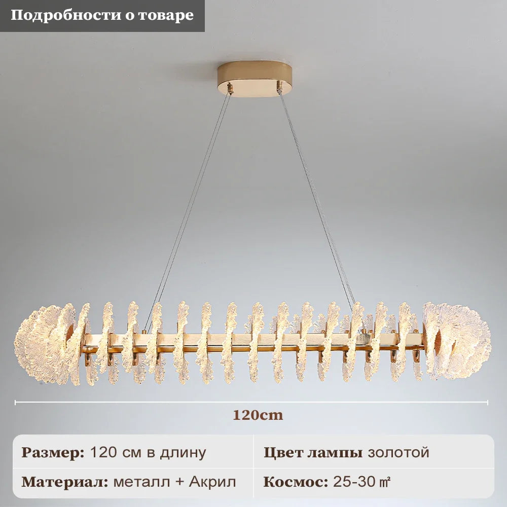 ثريا كريستالية على شكل زهرة مرجانية من DecorBites™: إضاءة LED فاخرة وعصرية معلقة للمنزل