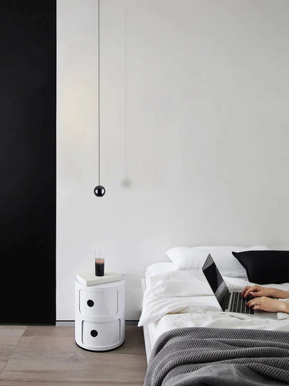 DecorBites™ LED Aluminum Ball Pendant Light: Minimalist Nordic Chandelier for Bedroom Decor