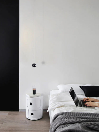DecorBites™ LED Ball Pendant Light: Minimalist Bedroom Chandelier & Table Lamp