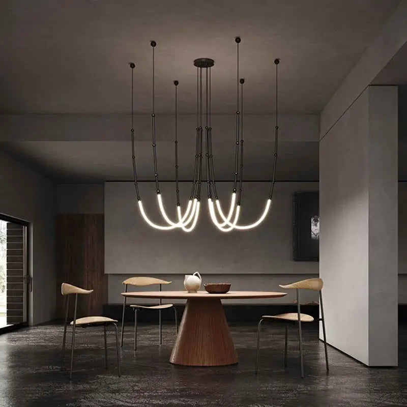 Decorbites™ Lineare Kreative Kronleuchter: Nordischer Italienischer Designer, Moderne Beleuchtung für Wohnzimmer, Lobby, Schlafzimmer, Restaurant