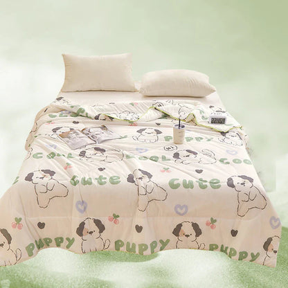 Decobites Summer Chill Quilt: Soft, Silky & Breathable Cooling Comforter