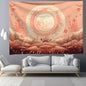 Decobites Nordic Sun Series Background Cloth: Sun and Moon Print Boho Tapestries