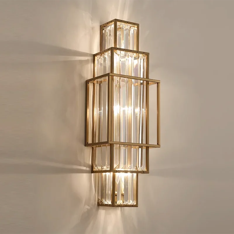 DecorBites™ Glass Crystal Wall Lamp Modern Minimalist Luxury Indoor Lighting