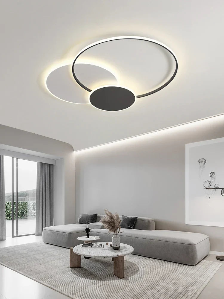 DecorBites™ Circles LED Ceiling Lights Modern Minimalism Dimmable Bedroom Lamp Fixtures