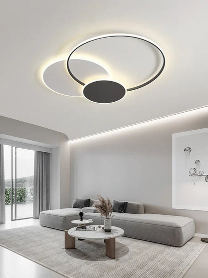 DecorBites™ Circles LED Ceiling Lights Modern Minimalism Dimmable Bedroom Lamp Fixtures