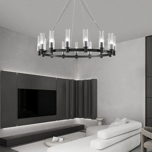 DecorBites™ Crystal Chandelier Pendant Lights - Luxury LED Lighting for Living Room